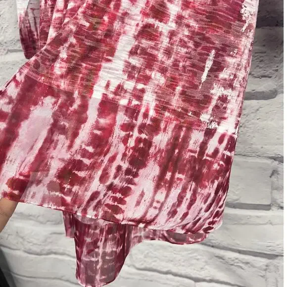 Jess & Jane Womens L Boho Artsy Eclectic Indie USA Rhinestone Star Tunic Top - Picture 7 of 12